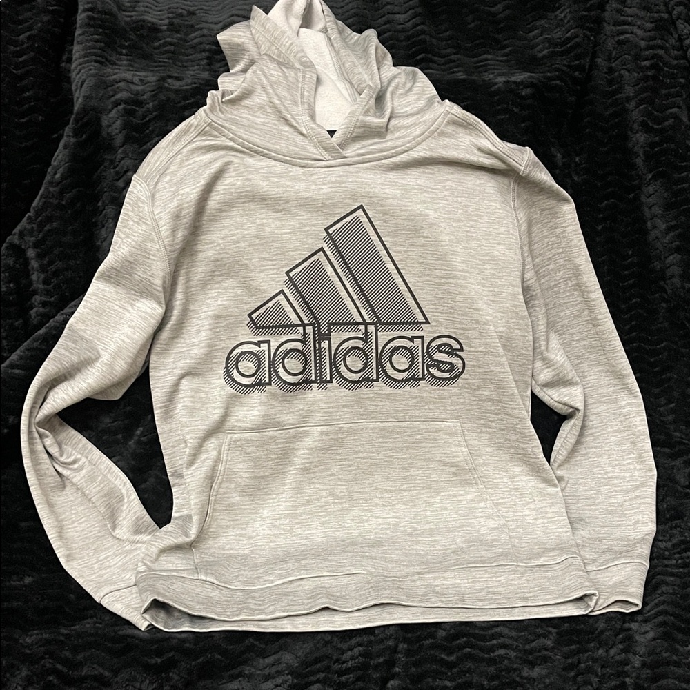 Boy’s Adidas Light Gray Pullover Hoodie